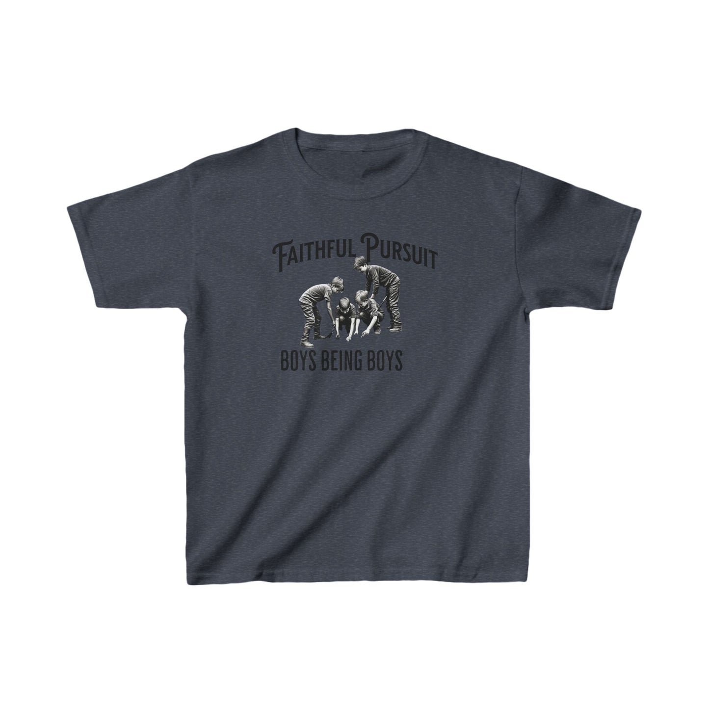 Boys being boys with Faithful Pursuit Kids Heavy Cotton™ Tee